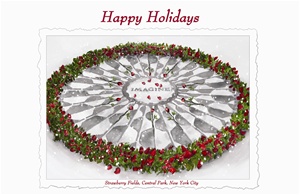 Imagine Strawberry Fields Holiday Card