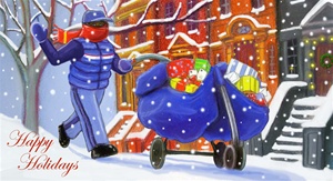 Mail Carrier Holiday Card