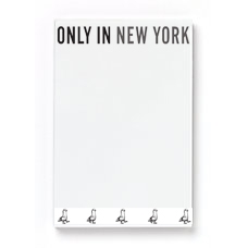 Memo Pad - ONLY IN NEW YORK with Pigeons Walking